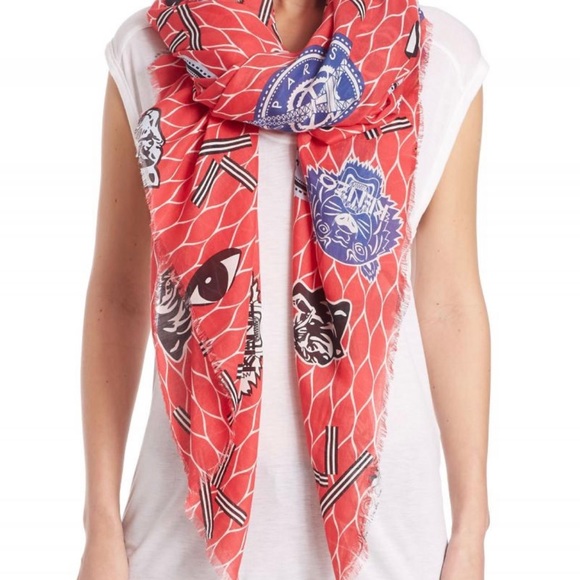 KENZO Cotton Scarf - Picture 1 of 2